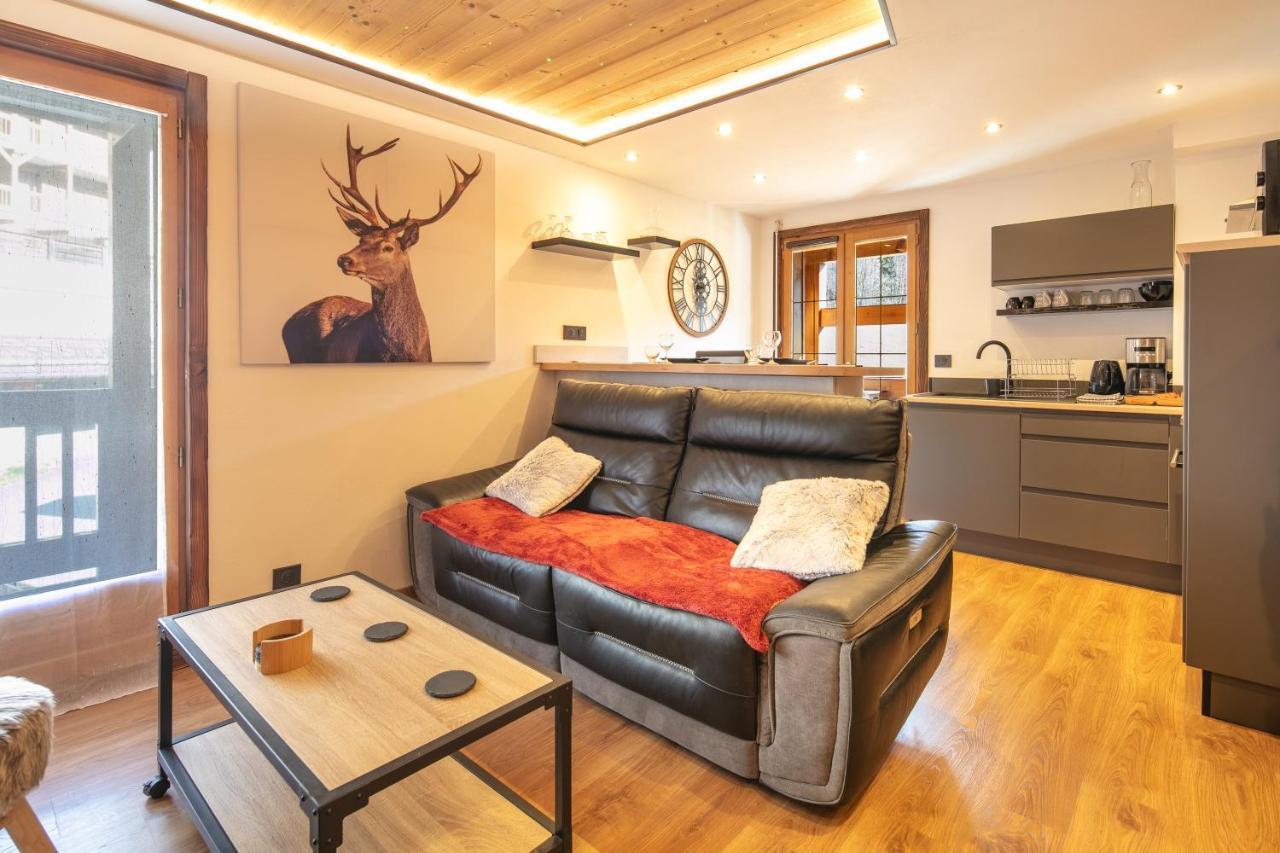 Appartement Le Cerf Des Alpages - Appt Cosy Pour 2 à La Giettaz Extérieur photo