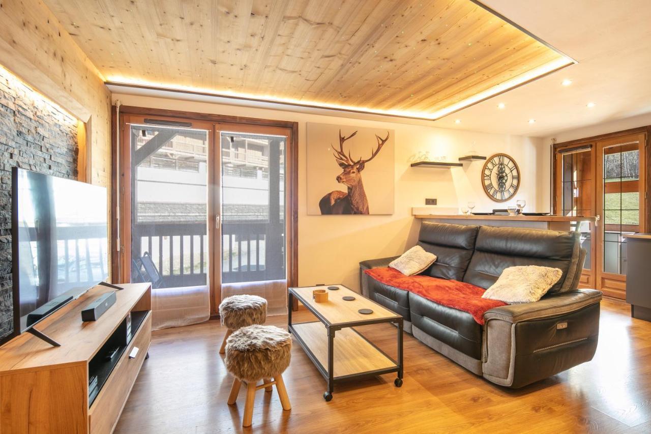 Appartement Le Cerf Des Alpages - Appt Cosy Pour 2 à La Giettaz Extérieur photo